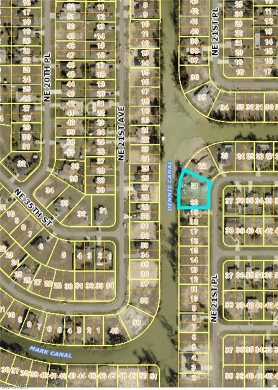 Aerial map of property and surrounding area