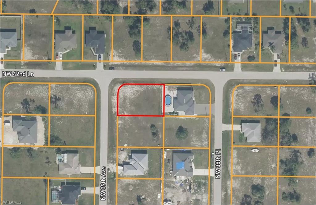Map / location with property boundaries highlighted