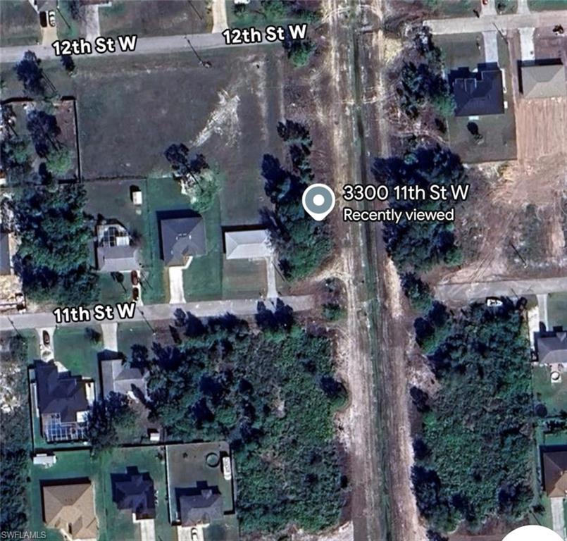 Aerial map of property and surrounding area