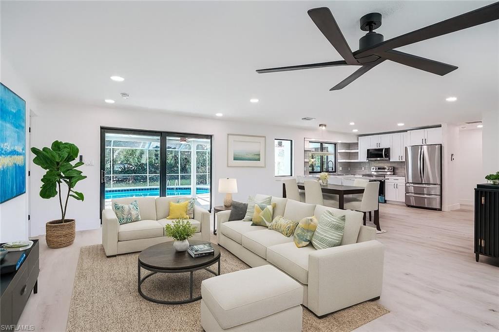 Virtually Staged Living Room