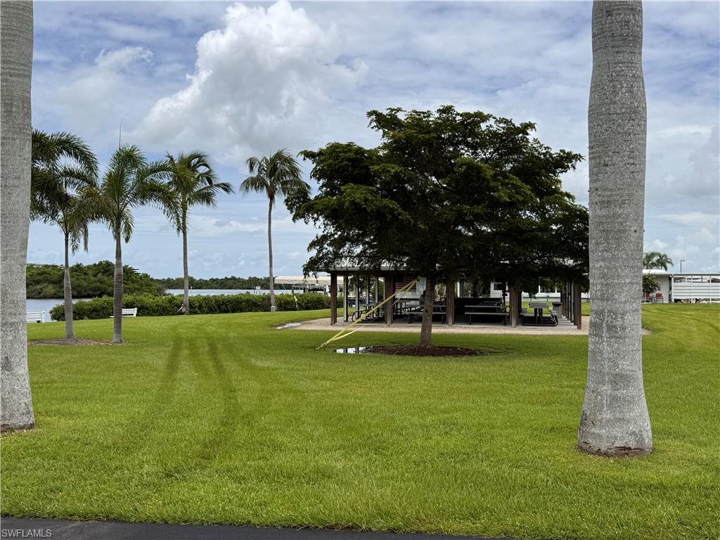 Front view from property: Orange River, community pavilion