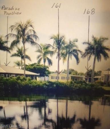 View of the property from the Orange River, one street over from pavilion and clubhouse, 168 Orange Harbor