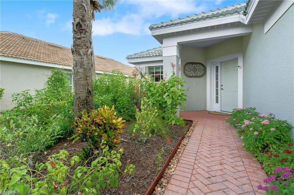 Paver entry With Lush Landscaping
