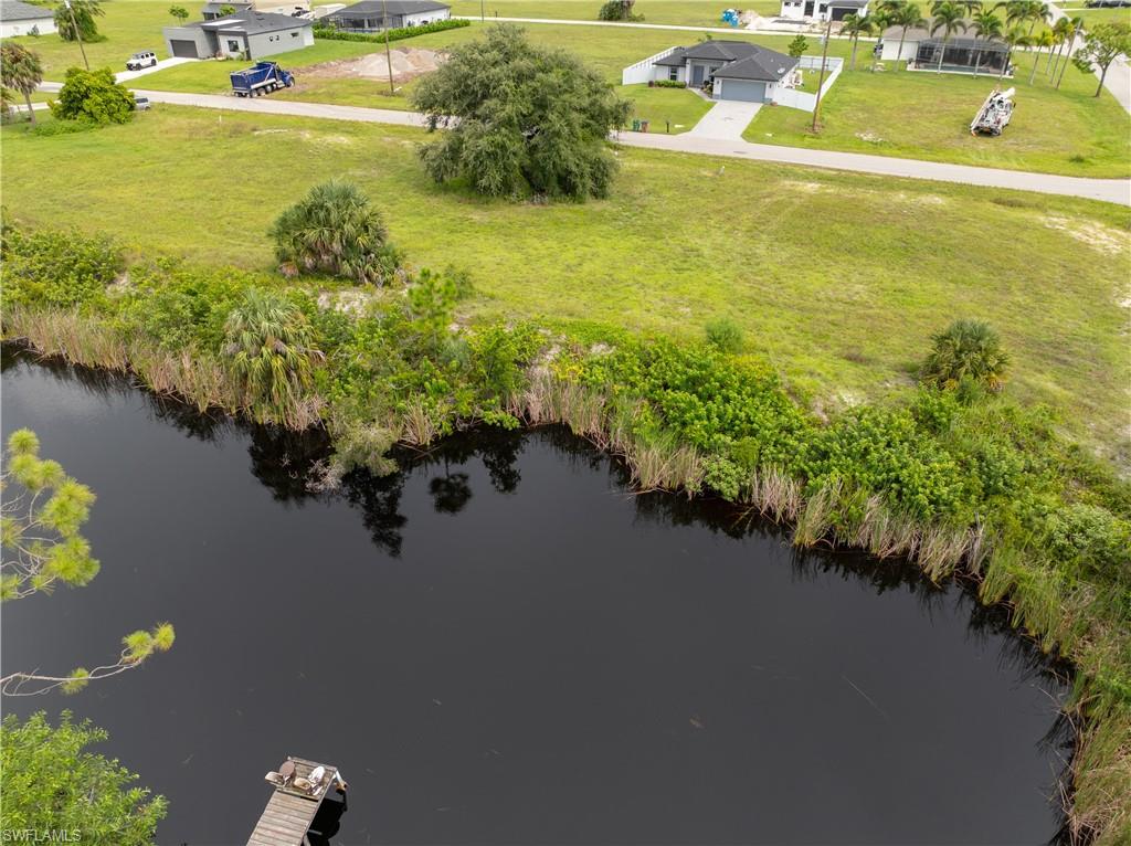Bird's eye view of a large body of water