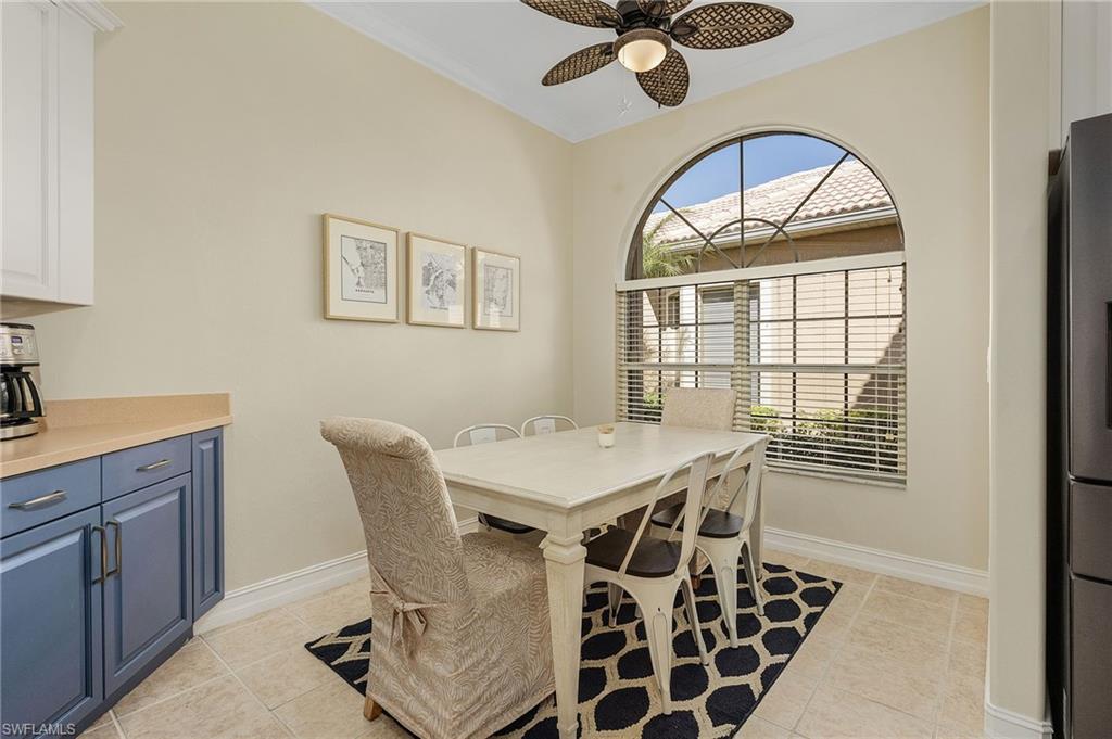 Breakfast nook in kitchen
