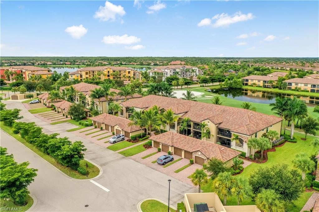 Drone / aerial view of a large body of water