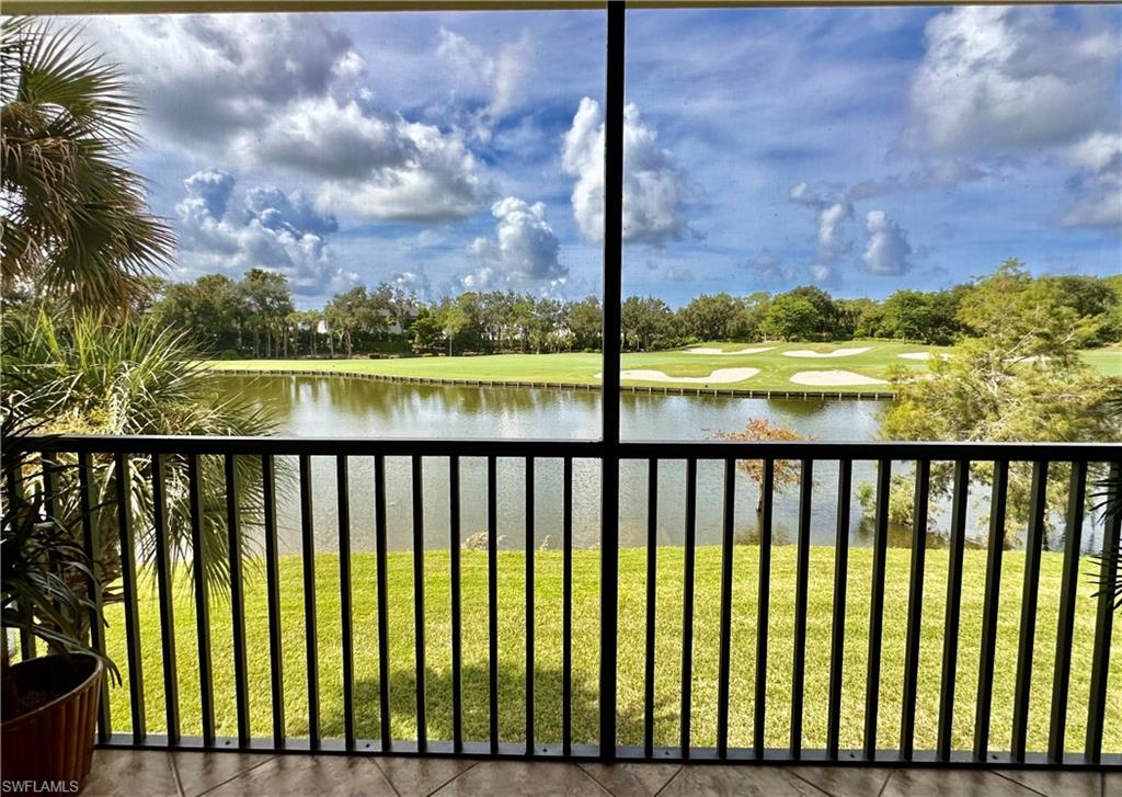 View of water feature & golf course