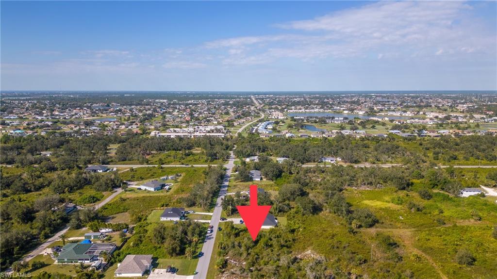 Aerial overview of property's location