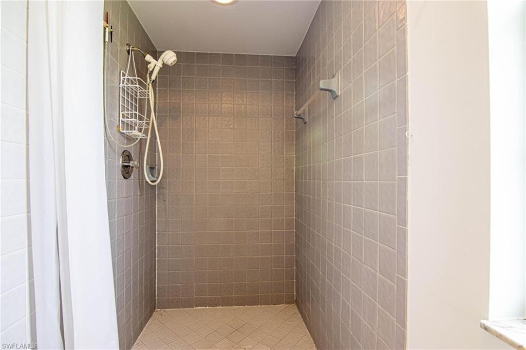 Good size walk-in shower