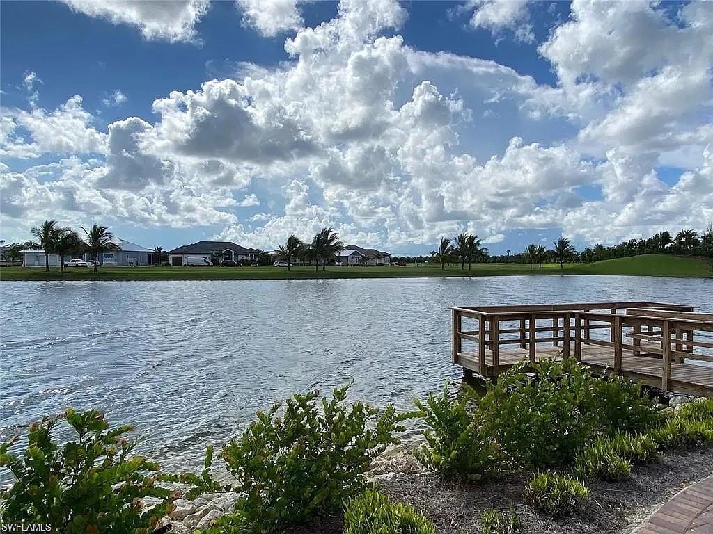 Dock featuring a water view