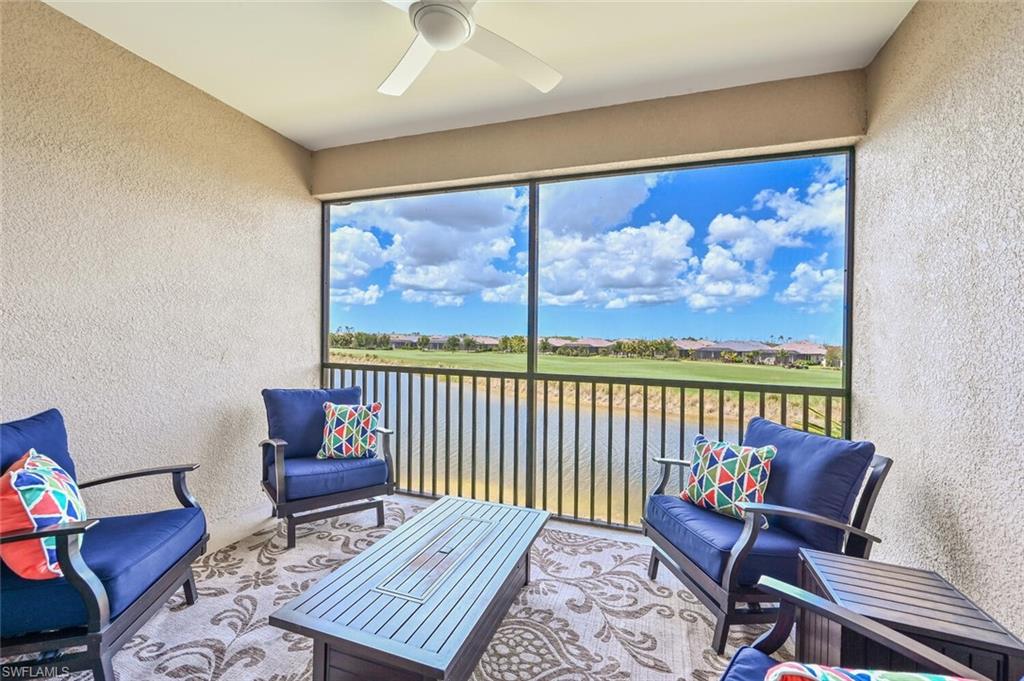 Balcony now has large TV mounted on wall!