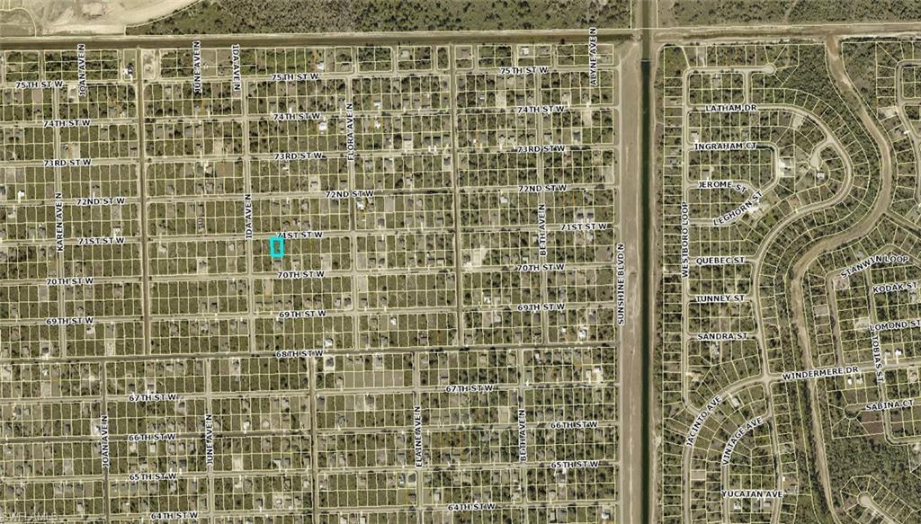 Aerial overview of property's location