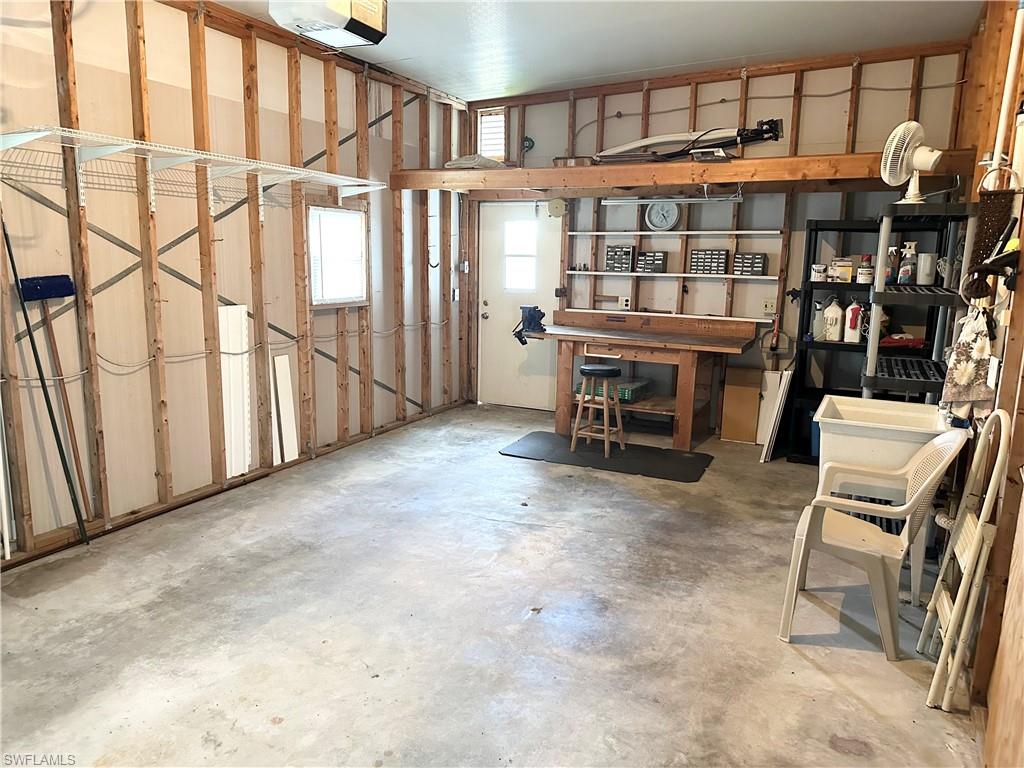 Oversized one car garage