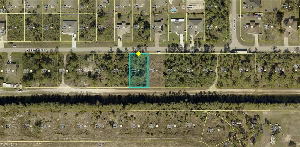 Aerial view of property's location