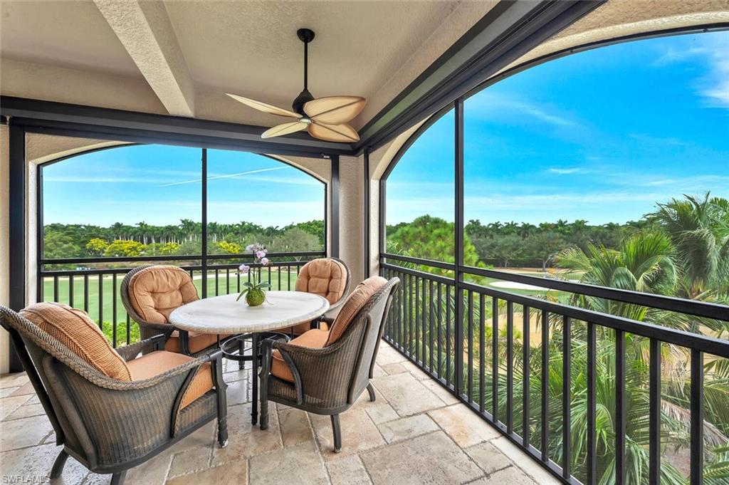 Over 1,000 sq. ft. of wrap-around balcony with BIG golf course views..