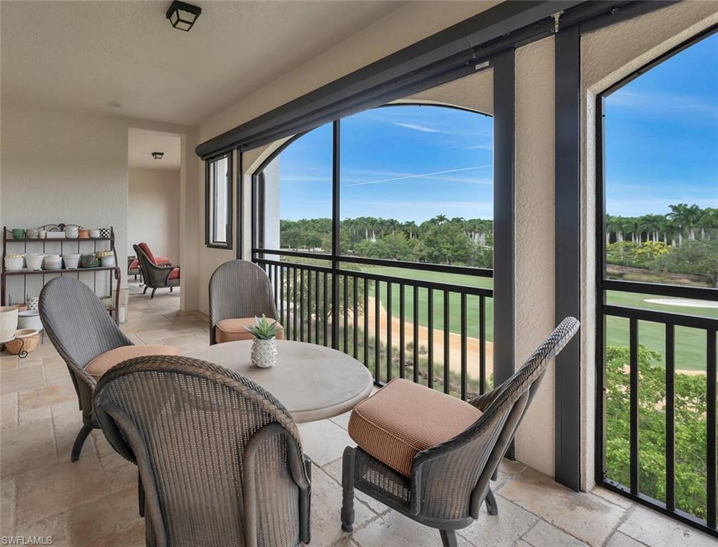 Over 1,000 sq. ft. of wrap-around balcony with BIG golf course views..