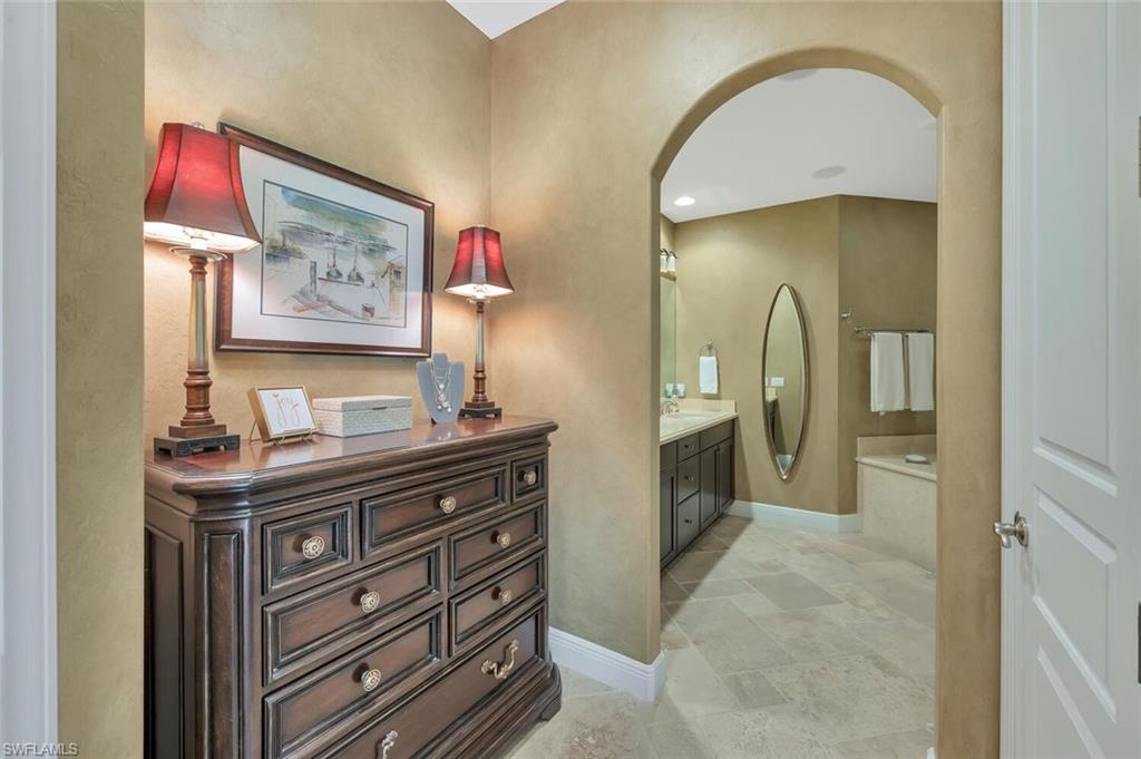 Spacious master bath with plenty of drawer space.