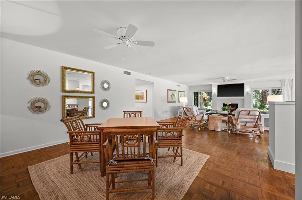 Or just the right spot for dinner for four!