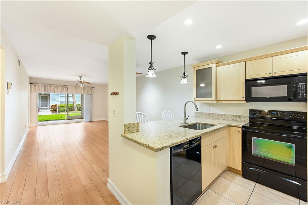 Foyer view of Kitchen/Living Area