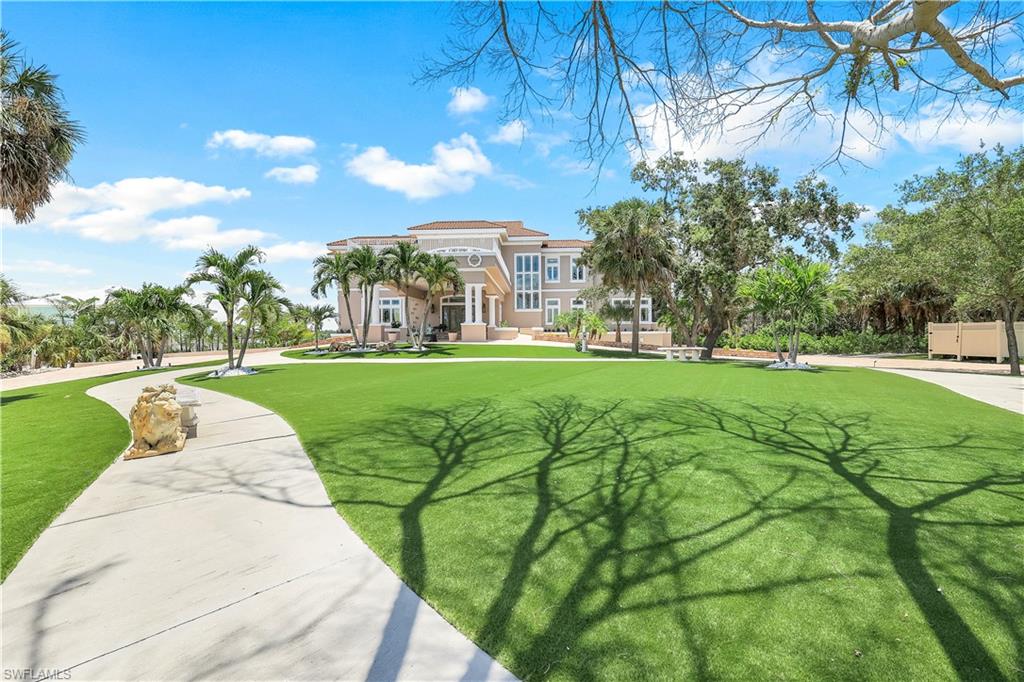 View of community with a lawn