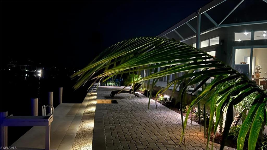 Patio at twilight featuring a patio area