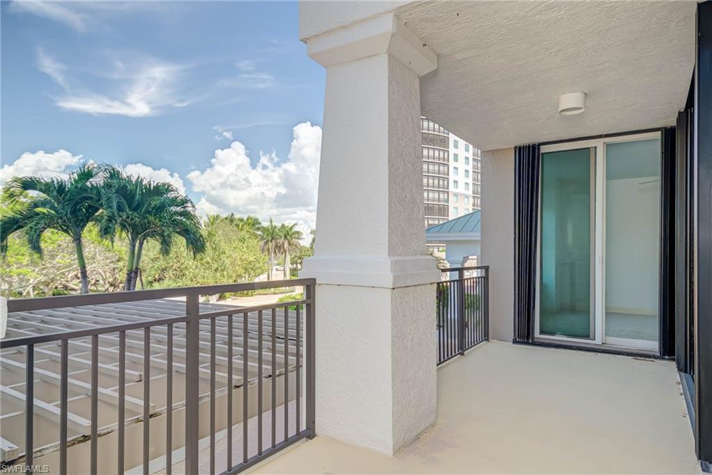 View of balcony from Flower Bed back to 2 Guest Bedrooms
