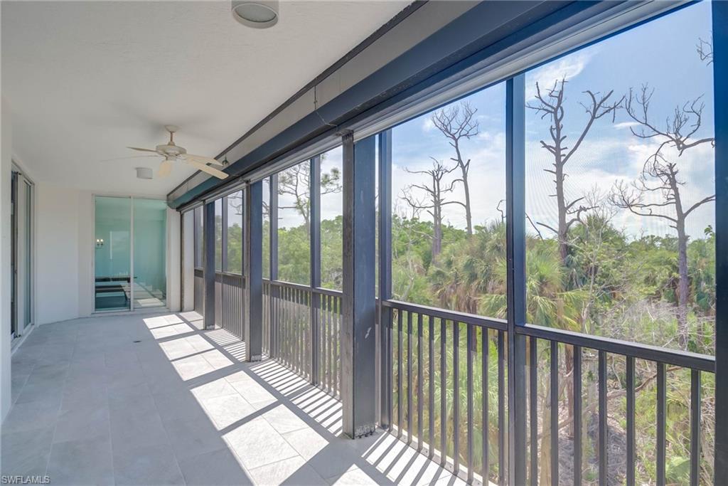 Opposite View of  Balcony sunroom with New Drain.