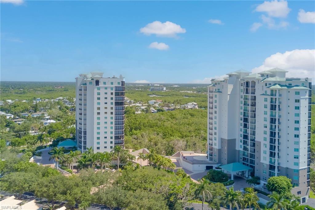 Drone / aerial view of apartment complex