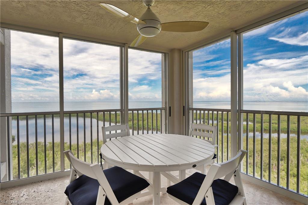 Glassed/Screened Balcony off of Master Bedroom & Open Balcony