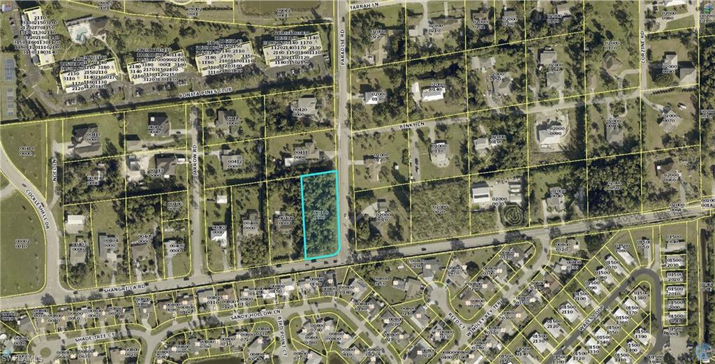 Map of property location featuring property parcel outlined