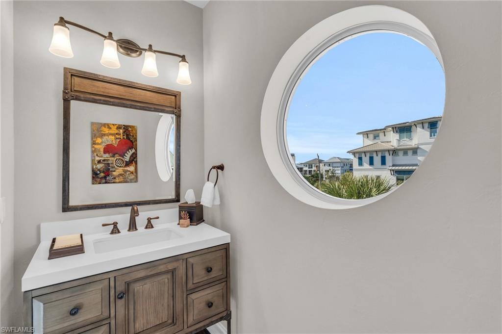 Bathroom featuring vanity