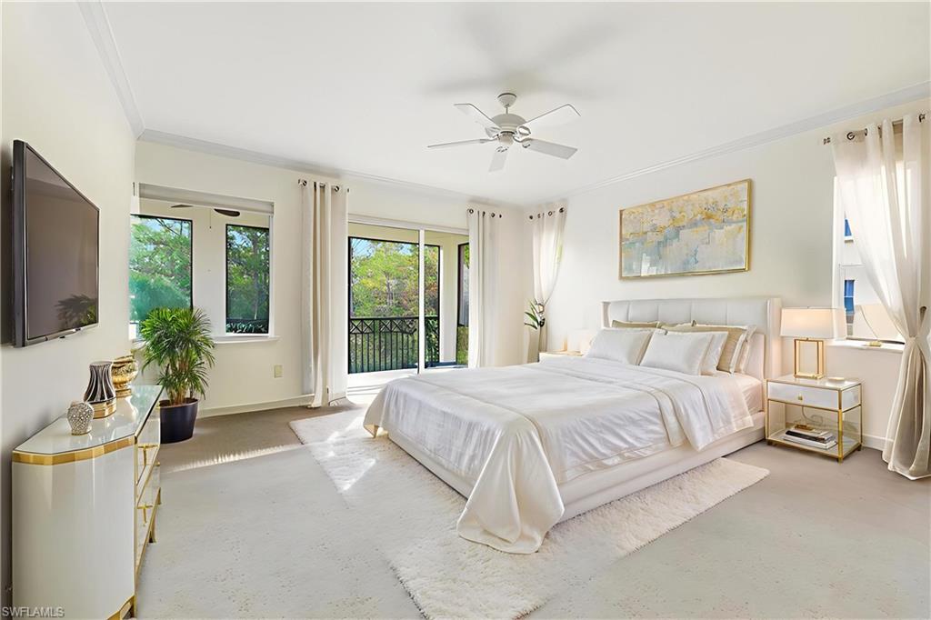 Virtually staged to show furniture options.