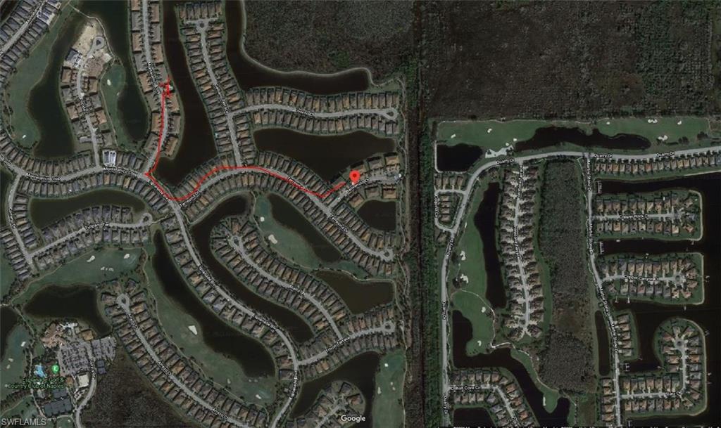 Aerial overview of property's location