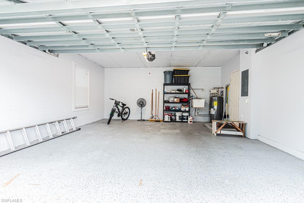 2 Car Garage with automatic garage door opener