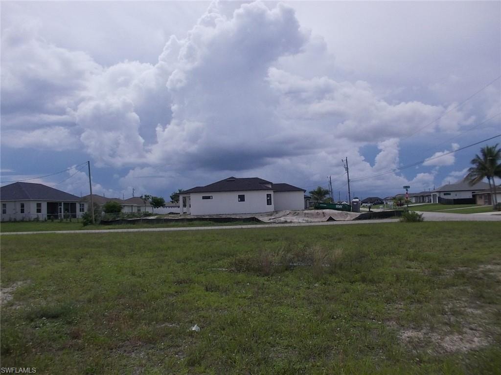Looking West from the center of the Lot