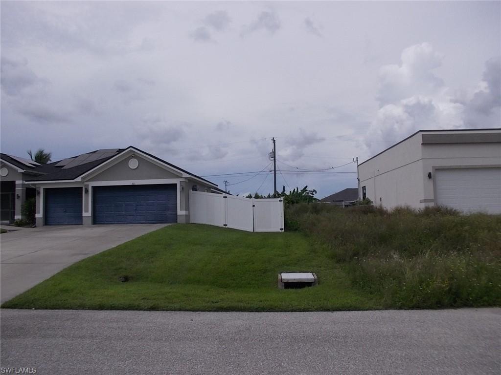 Looking across the street from the Lot