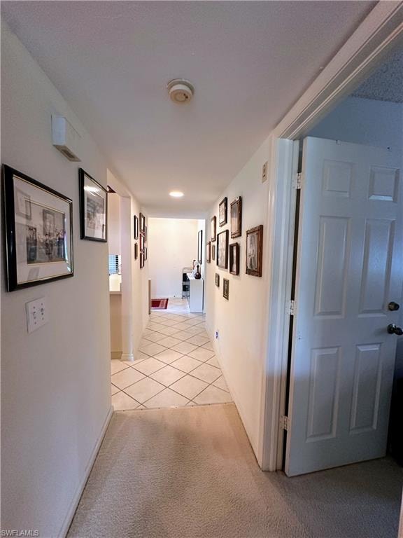 Corridor  with entrance to third room/den/office