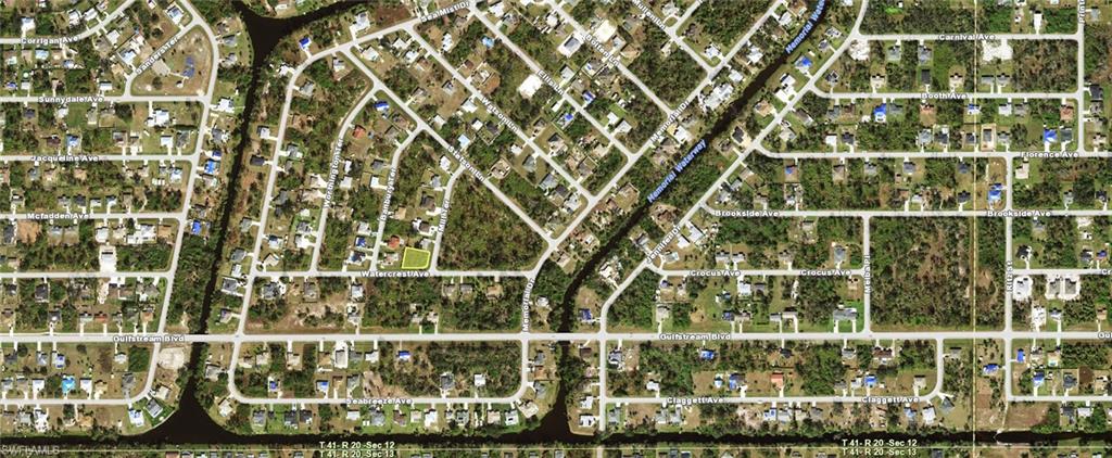 Aerial overview of property's location