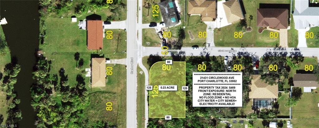 Map / location featuring property parcel outlined