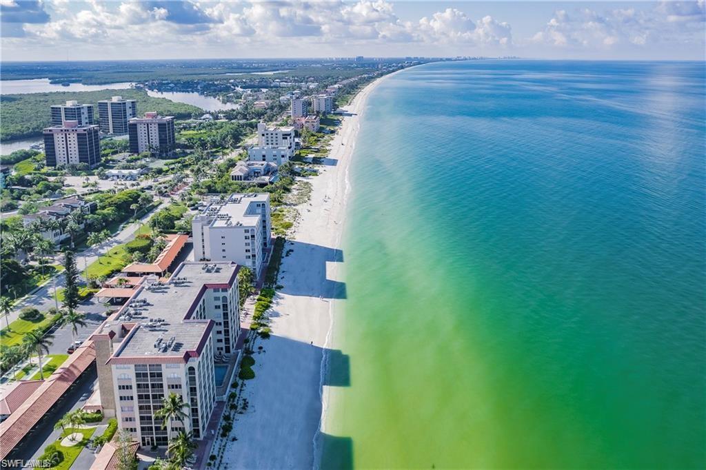 View of urban area featuring unending shoreline