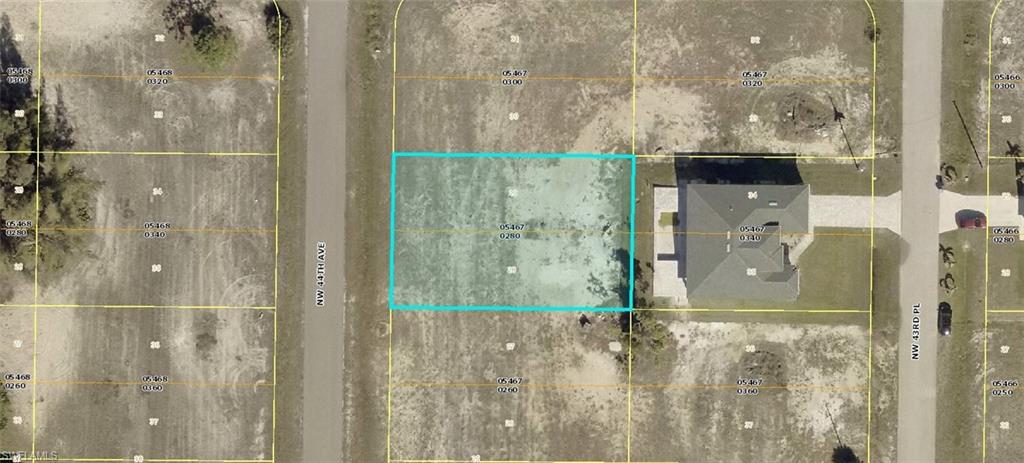 Aerial view of property's location