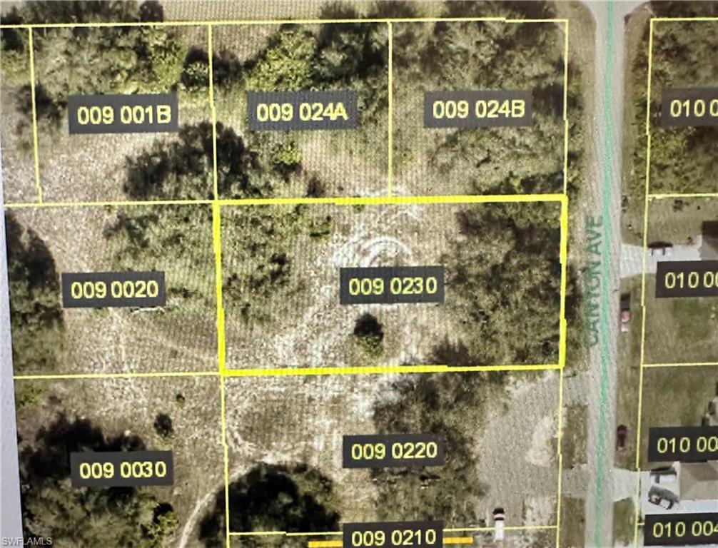 Aerial view of property's location