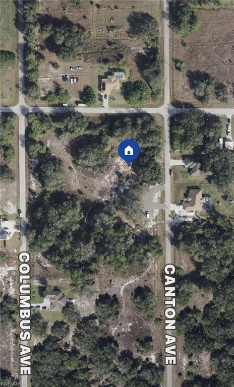 Aerial view of property's location