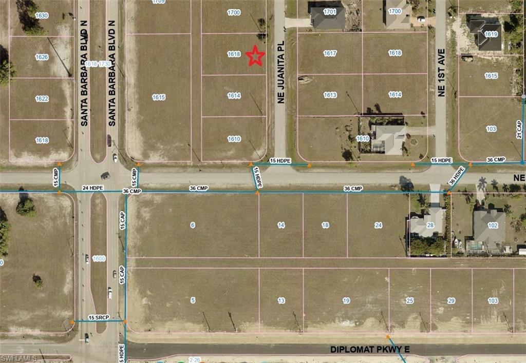 Map overview of property's location featuring property boundaries highlighted