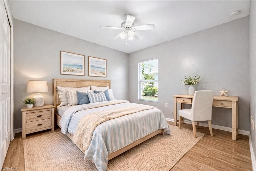 virtually staged bedroom