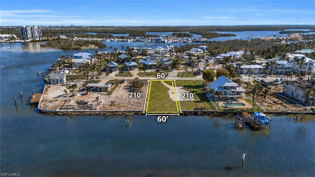 Waterfront parcel featuring 60' of water frontage and 210' of depth- Virtually Edited Image