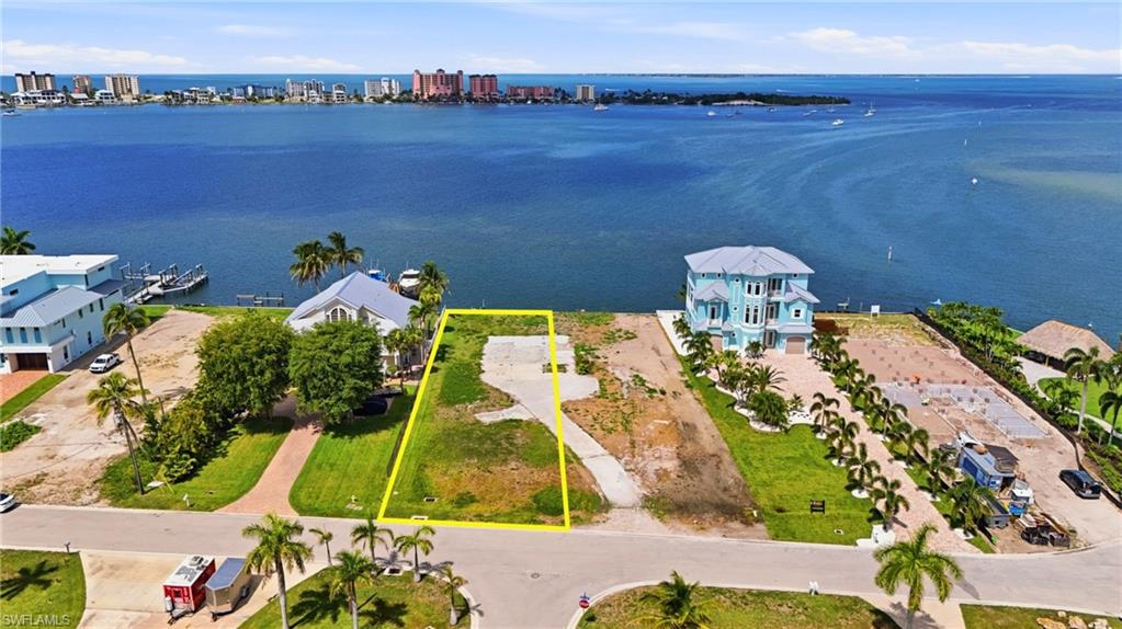 Waterfront land parcel featuring direct water access - Virtually Edited Image