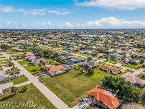Aerial view of residential area