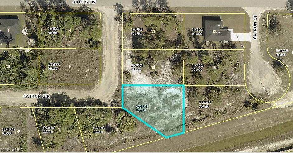 Aerial view of property's location