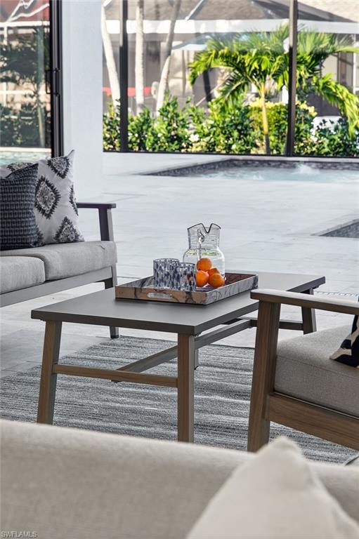 Balcony featuring outdoor lounge area